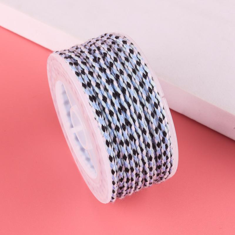 Sigu Sanhua Tibetan-Style Star & Moon Bodhi Cotton Thread - Non-Elastic, Wear-Resistant DIY Weaving Rope