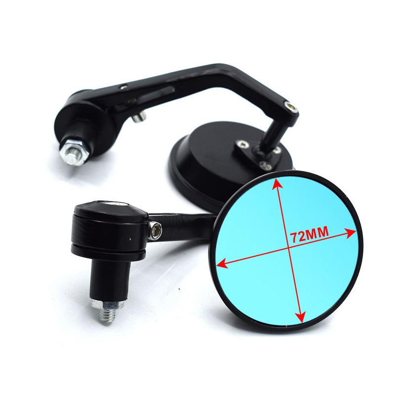 1 Coppia Accessori Moto 7/8" Manubrio Tondo Specchietti Retrovisori per Cafe Racer Moto Specchietti Laterali Moto Scooter Specchietto Retrovisore