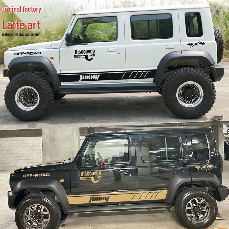 Suzuki Jimny 5-Door Side Decal Kit - Modified Body Skirt Decorative Stripes