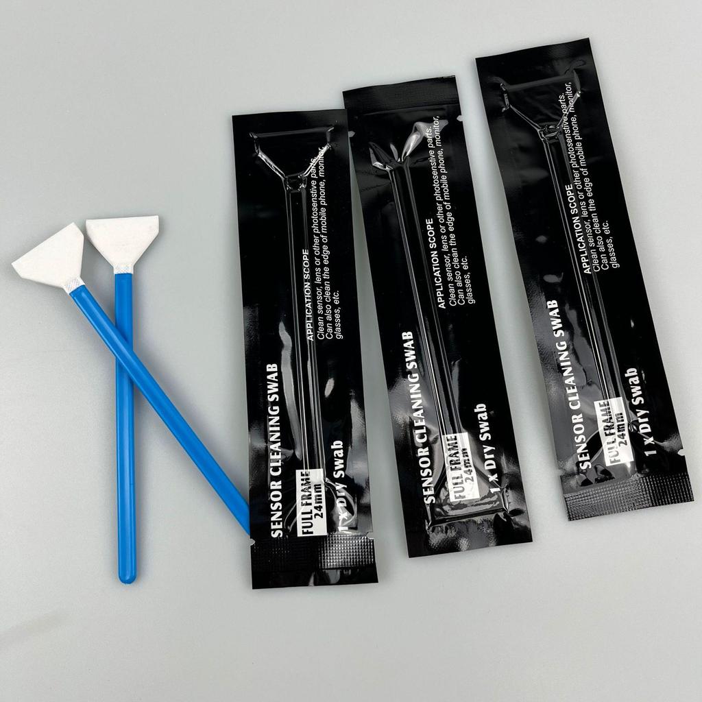 Individually Packed CCD Camera Sensor & Phone Screen Cleaning Swabs (Dust-Free, Full Frame 24mm)