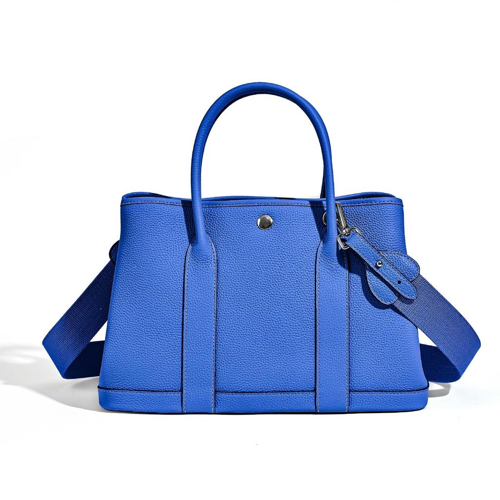 2026 Borsa da Giardino in Pelle di Mucca di Primo Strato Grande Capacità Borsa da Donna in Vera Pelle Moda di Nicchia Versatile Borsa a Mano per Pendolari