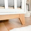 Nordic 2-in-1 Baby Cot 120x60 Cm - Wooden Bed for a Child + Barrier