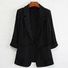 Completo Leggero in Cotone e Lino da Donna per Primavera ed Estate, Moda Casual Stile Britannico, Mini Completo in Cotone e Lino, Blazer Taglie Forti
