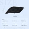 For Seat Leon 2013 2014 2015 2016 Front Bumper Fog Lamp Cover Frame Grille Light Trim with Hole No Hole 5F0853665A/5F0853666A