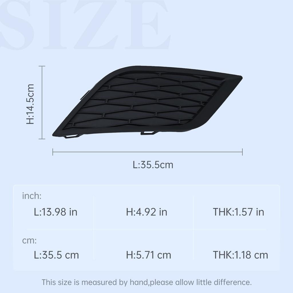 For Seat Leon 2013 2014 2015 2016 Front Bumper Fog Lamp Cover Frame Grille Light Trim with Hole No Hole 5F0853665A/5F0853666A