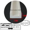 High-Temp Resistant Silicone U-Shaped Edge Seal Strip for Fiberglass Panel - Dustproof & Anti-Collision.