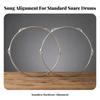 2 Pieces 14-Inch Drum Hoop Polished Hardware Easy to Install for Music Students