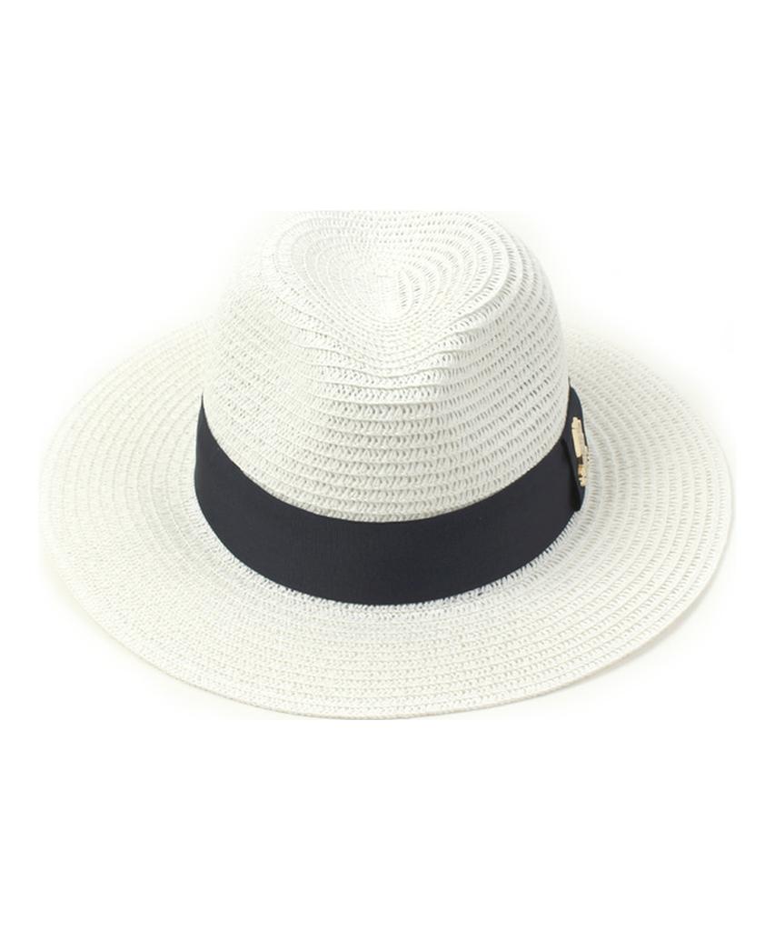 Yunibeosyeolkemiseuteuli Navy Line Summer White Fedora