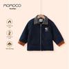 MOMOCO Boys' 2025 Winter Trendy Plush Lapel Jacket