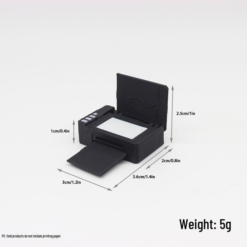 1:12 Miniature Office Scene Props - Realistic Printer Model for BJD Dolls