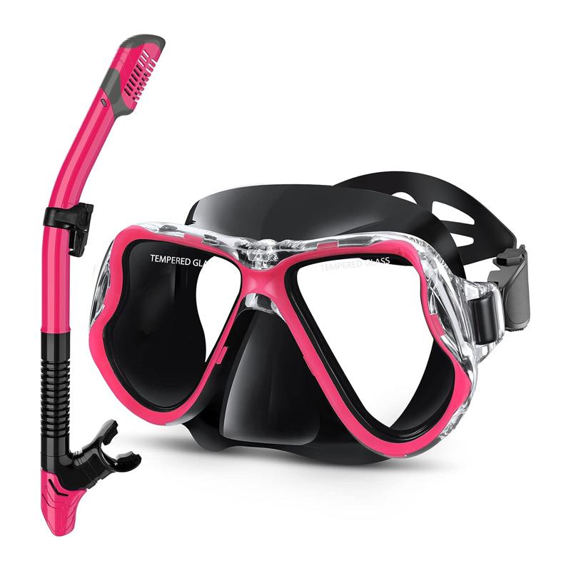 Snorkel Face Mask Scuba Diving Equipment Professional Silicone Diving Mask Set Anti Fog Dive Mask