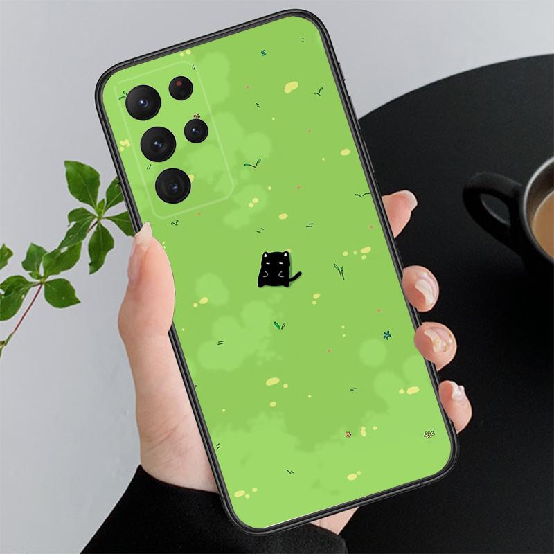 Phone Case For Samsung A17 A55 A16 A56 A35 A15 A53 A54 A33 A34 A25 A05S A52 A52S A07 A26 A06 Cute Cat