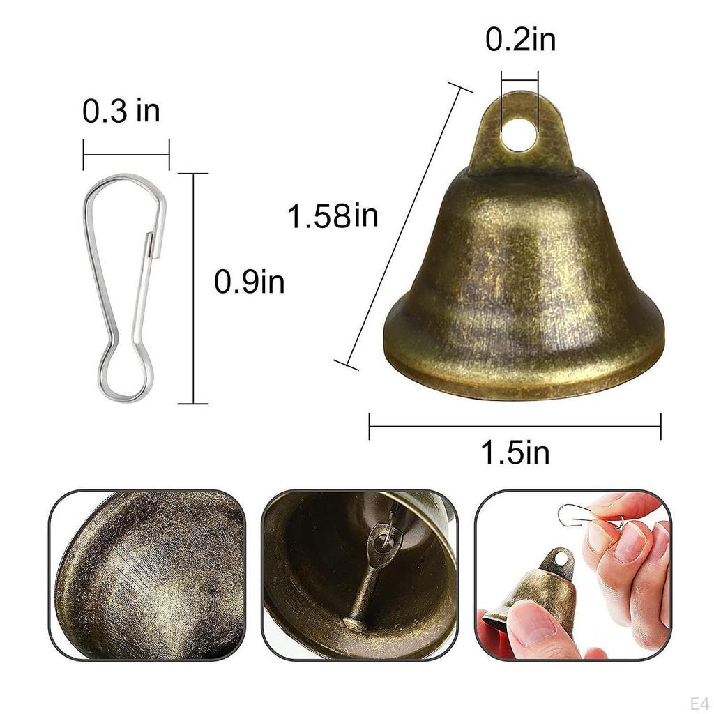 Bronze Small Bells Hanging Craft Bell DIY Pendant Retro Design for Festival Sewing Decoration