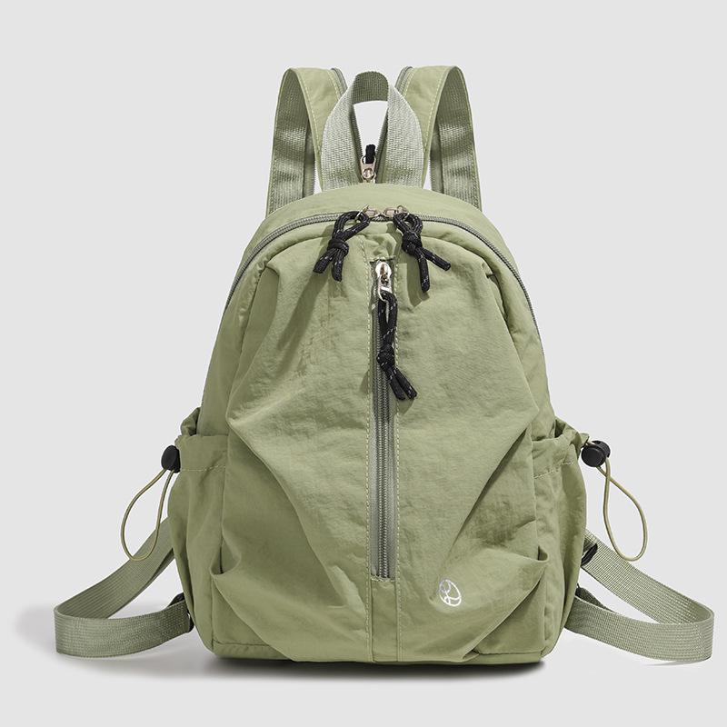 Women's Casual Outdoor Backpack - Lightweight, Solid Color for Junior & High School Students