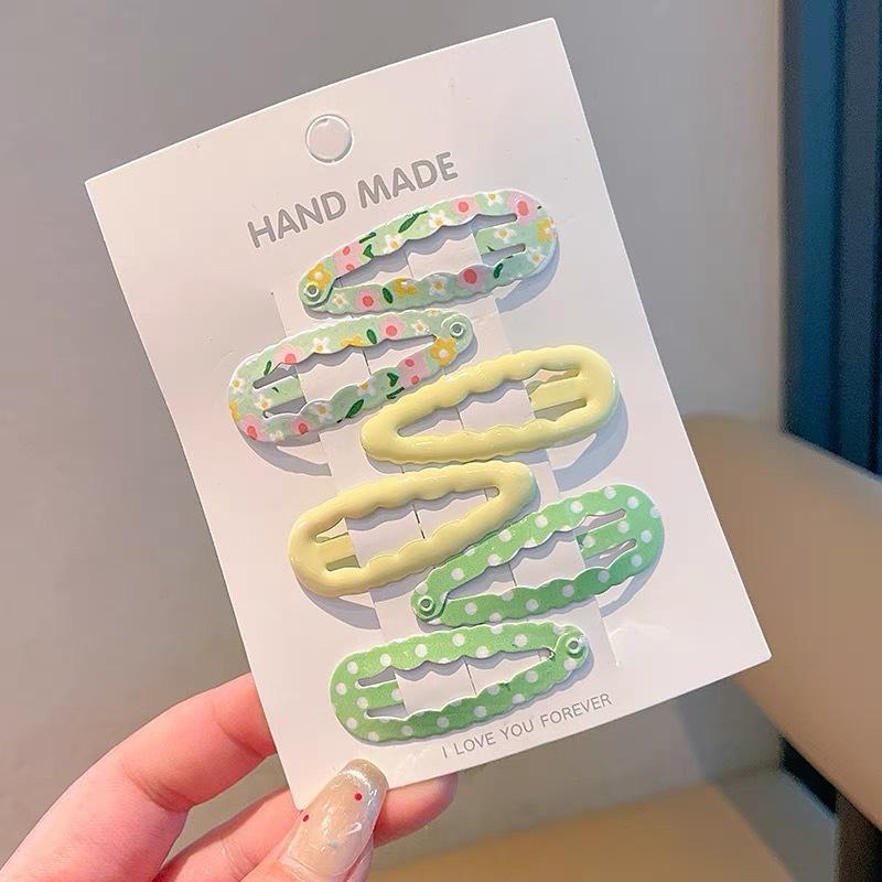 6ks/sada Sponky BB s potiskem ovoce pro malé holčičky do ofiny, boční sponky, dětské sponky do vlasů, kostkované sponky, ozdoby do vlasů, doplňky do vlasů