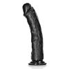 RealRock - Curved realistic dildo with balls and suction cup 25.5 cm