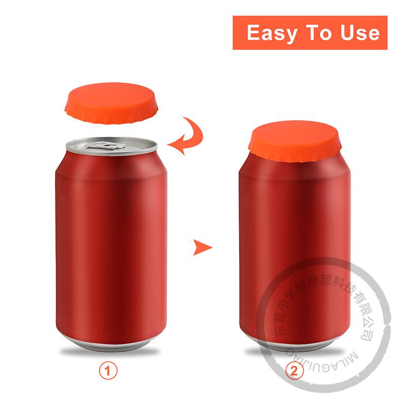 Leak-Proof Silicone Can and Bottle Cap for Easy-Sealing