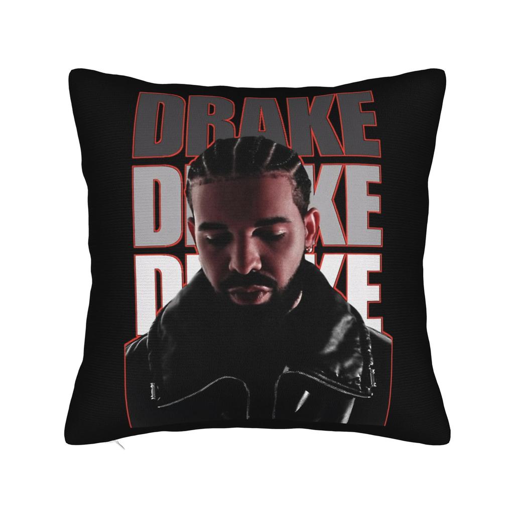 Drake Rapper Pillowcase Printing Polyester Cushion Cover Decor Pillow Case Cover Home Square 18''
