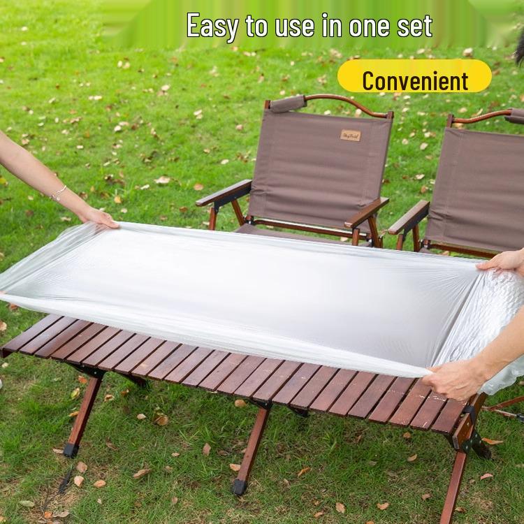 Outdoor Wasserdichte Elastische Tischdecke für Camping: Dick, Ölfest, Einweg, Aufrollbare Picknickdecke