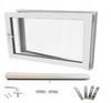 Okno Pcv Białe 70X50 Prawe Nowe 700X500 Mm Rozwierno-Uchylne Ru Dwuszybowe