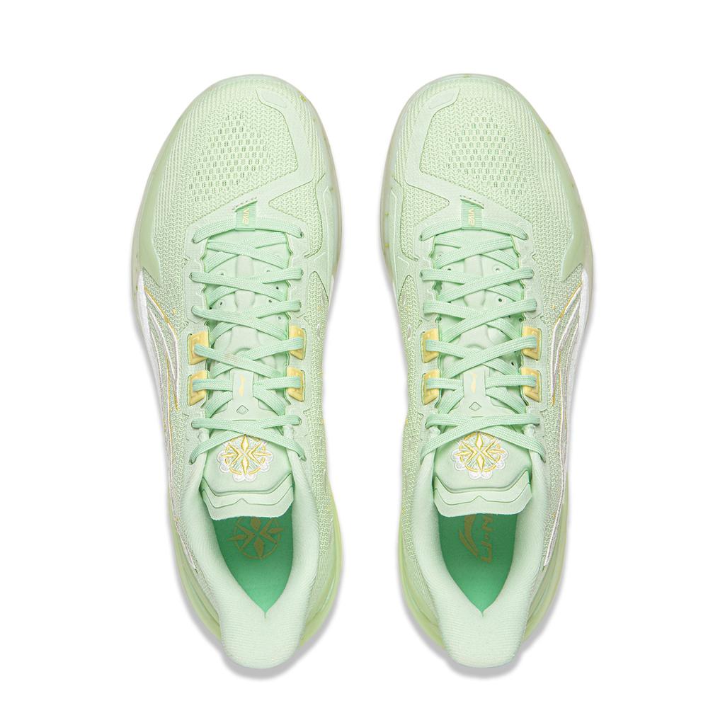 Li Ning Blade 6 V2 Halkfria Andningsbara Anti-vridning Låga Basketkängor Unisex Lätt Garn Grön ABAV087-21