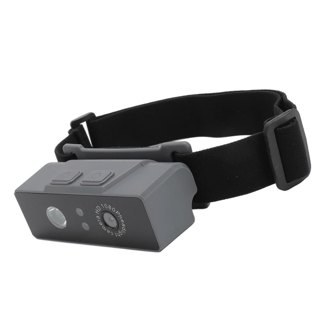 LED Headlamp Camera Support Intelligent     Headlamp Wearable Body Cam Headlight Video Camcorder with Elastic Headband