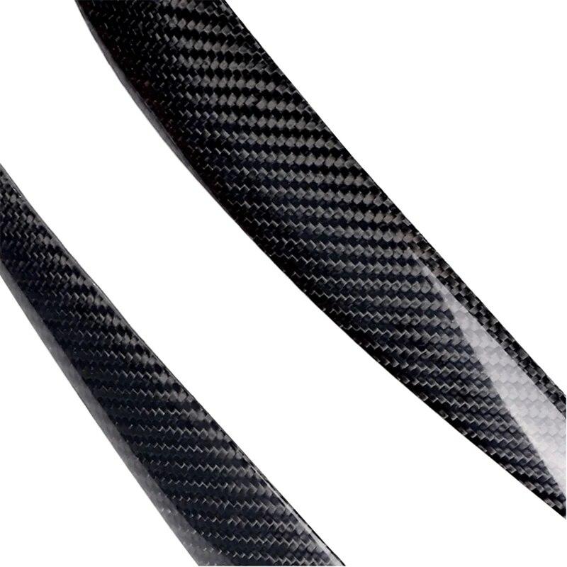 2PCS Carbon Fiber Car Front Scheinwerfer Augenbrauen Lampe Streifen Dekorative Aufkleber Für BMW 3 Serie F30 2013-15 außen Zubehör