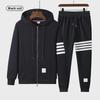 Trendy Hooded Jacket & Sweater Suit for Young Couples – Casual & Loose Fit
