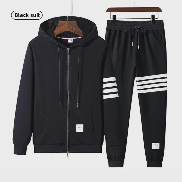 Trendy Hooded Jacket & Sweater Suit for Young Couples – Casual & Loose Fit
