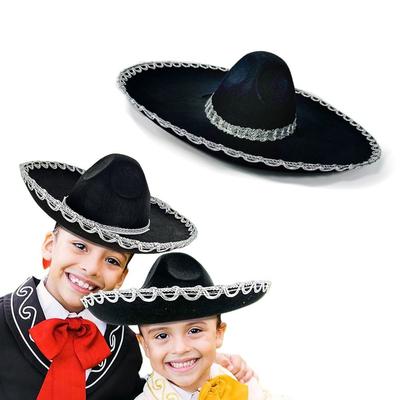 Magician Hat Kids Mexican Hat Stage Performance Kids Cosplay Hat Holiday Costume Hat  Costume Party