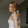 Editorial Stripe Scrunchie(2Colors). MLH2606