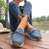 New Large-sized Single Shoes with Water Diamond Metal Thick-soled Soles for Women To Wear on One Foot