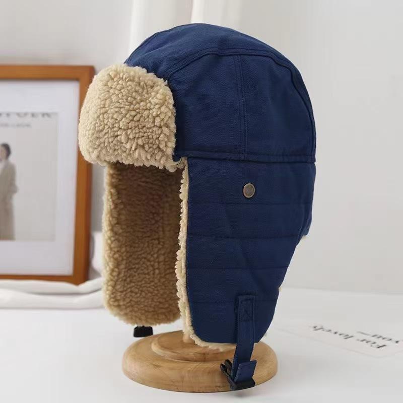 Autumn and Winter Pilot Lei Feng Hat Cold Proof Cotton Hat Outdoor Skiing Eye Protection Ear Protection Warm Suit