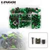 LINGQI RACING Windshield Cover Set Screws Complete Fairing Bolts Kit For Kawasak Z900 KLX Ninja 400 Dirt Pit Bike Motocross
