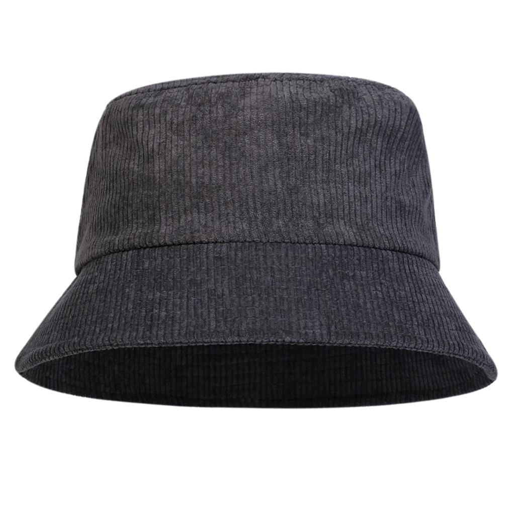 Fisherman Bucket Personality Corduroy Color Plain Solid Neutral Gender Women  Men For Caps Hats Fishermen Outdoor Casual Cap Sunscreen Hat