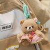 Cute Little Bear Keychain Mailou Bear Pendant Plush Toy Rabbit Cartoon Doll Bag Hanging Decoration Girl Gift