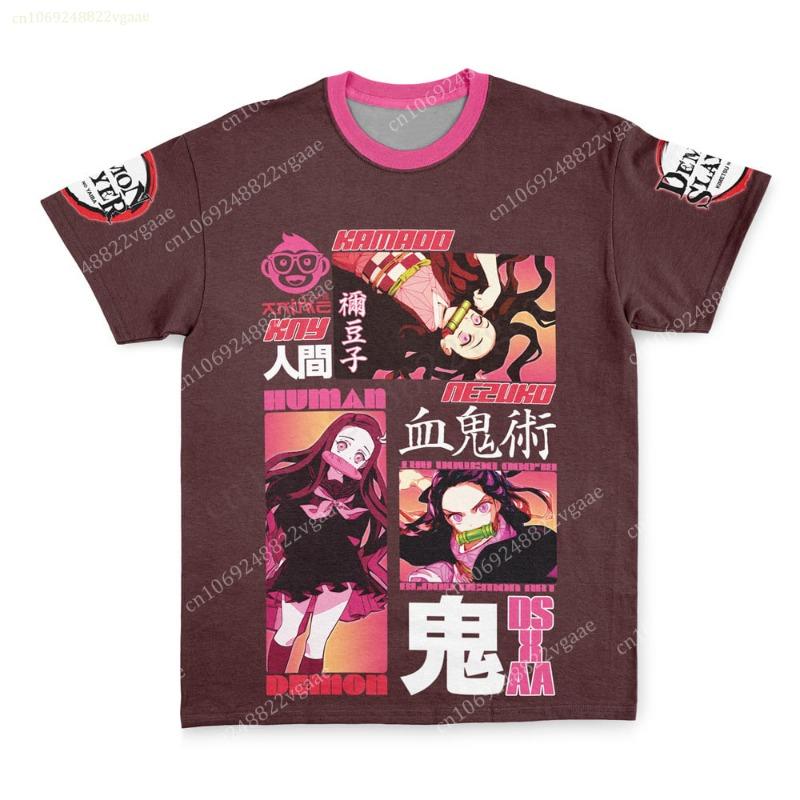 Anime Demon Slayer Kimetsu Παιδικό T-Shirt Cosplay Καλοκαιρινό Κοντομάνικο Παιδικά Ρούχα Κινούμενα Σχέδια Ghost Blade Γραφικό T-Shirt