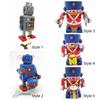 Iron Metal Wind Up Walking Robot Drumming Robot Vintage Mechanical Clockwork  Collection