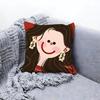 Trendy Dopamine YK Babe Cushion Cover Premium Comfort Reversible Pillow Cove Two in One Design for Any Room  Car Interior
