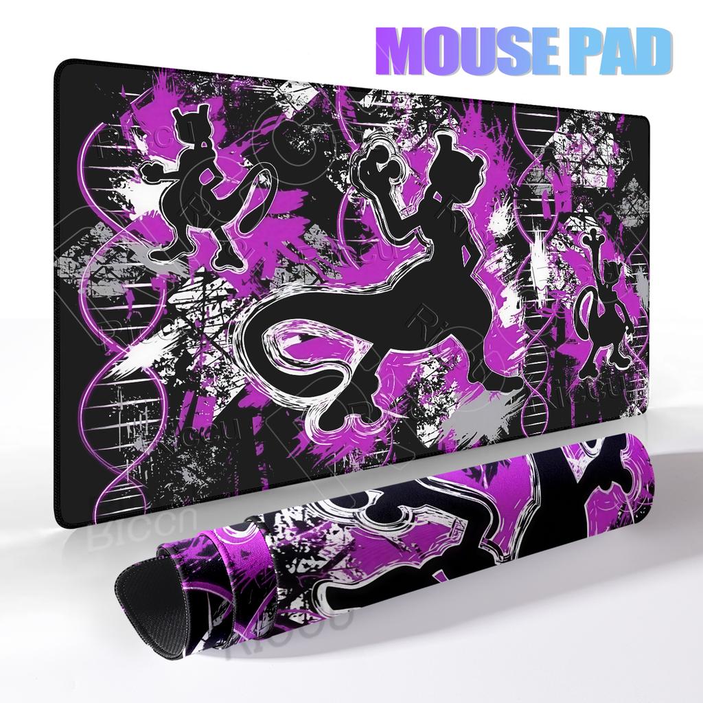 Mewtwo Large Mouse Pad Gamer pokemon Keyboard Desk Mat XXL Carpet Rubber Tapis Souris PC Accessories Mousepad Gaming accessories