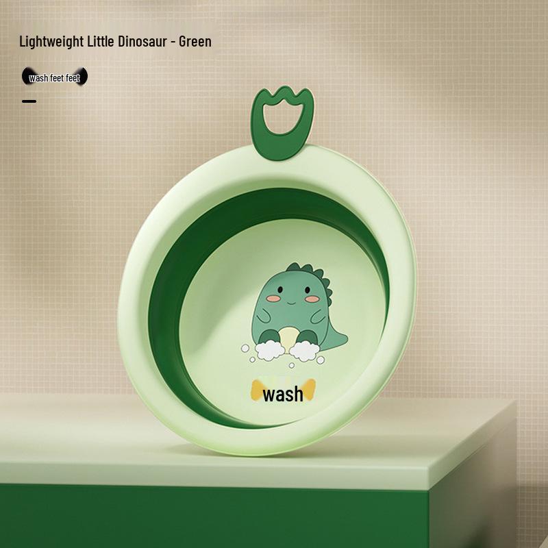 Newborn Portable Foldable Baby Washbasin - Thickened Plastic Infant Basin