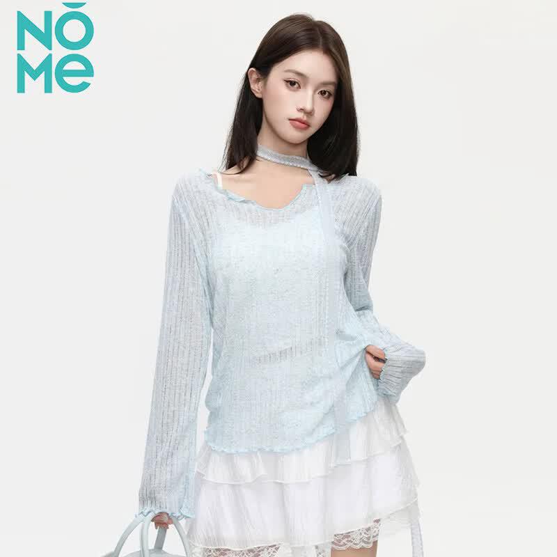 NOMe Women s Sun Protection Long Sleeve V-Neck Blouse XL