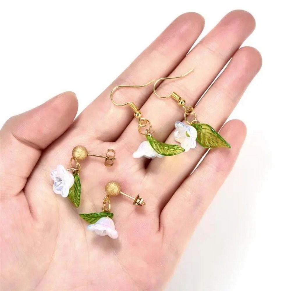 30 buc mărgele acrilice verde transparente în formă de frunză, mărgele în formă de frunze, farmece în formă de frunze, mărgele pentru femei