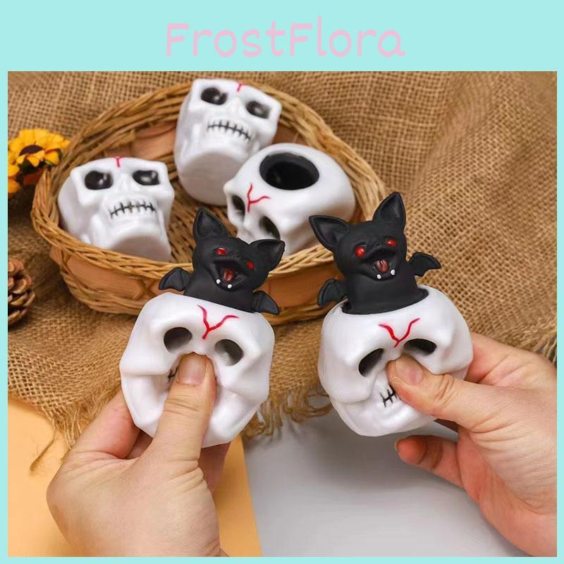 Shangrun Śmieszny Kubek do Ściskania Czaszki Ekologiczna Zabawka Redukująca Stres Nowość na Halloween