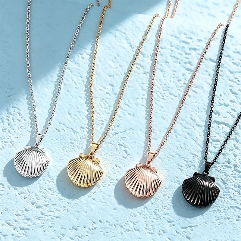 Stainless Steel Cross Chain Photo Pendant Necklace