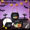 Halloween Candy Bag Goody Bucket Reusable Treat Decoration for Birthday Party