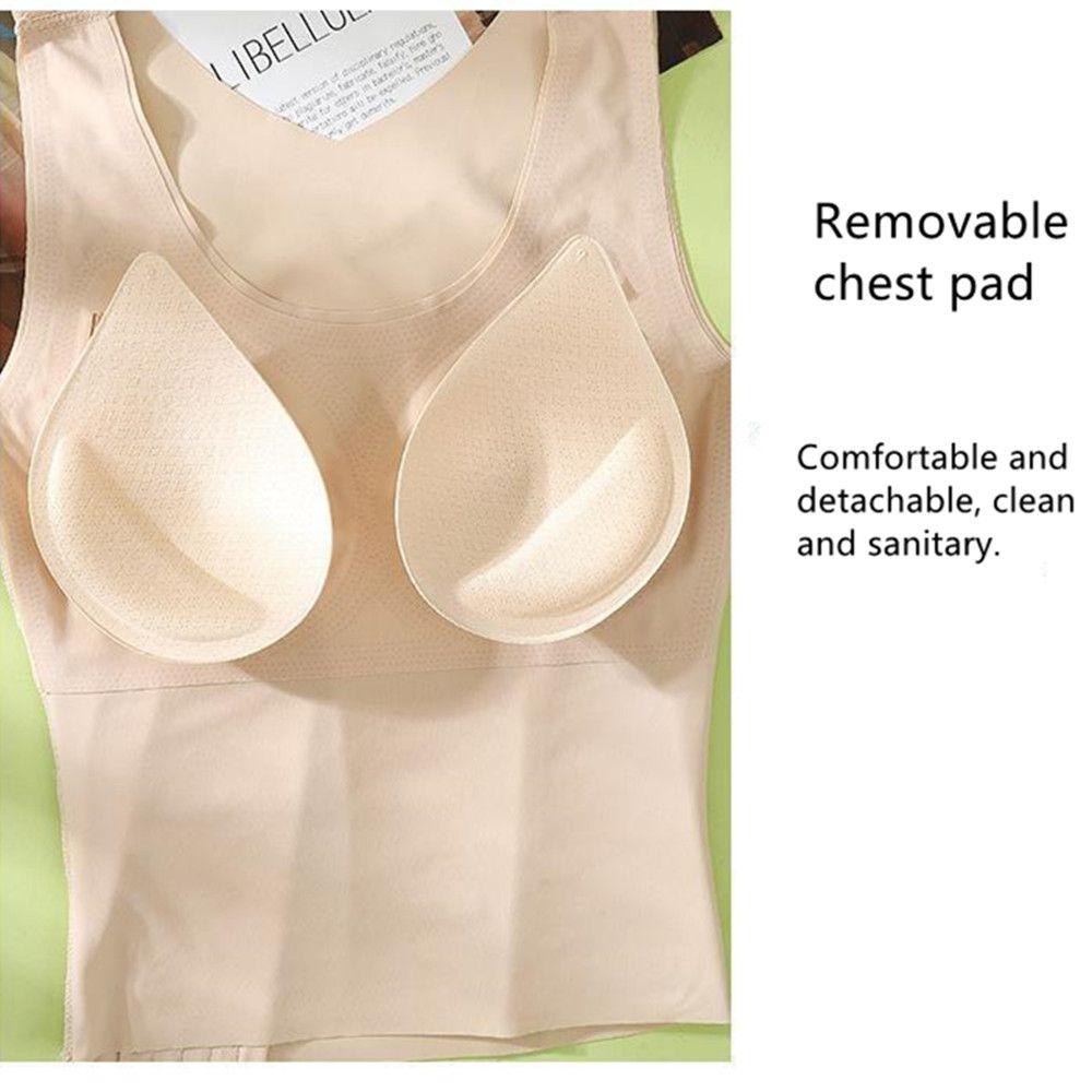 Front Closure Bra Underwear Padded Camisole Corset Top Women Slimming Vest Posture Corrector Bra