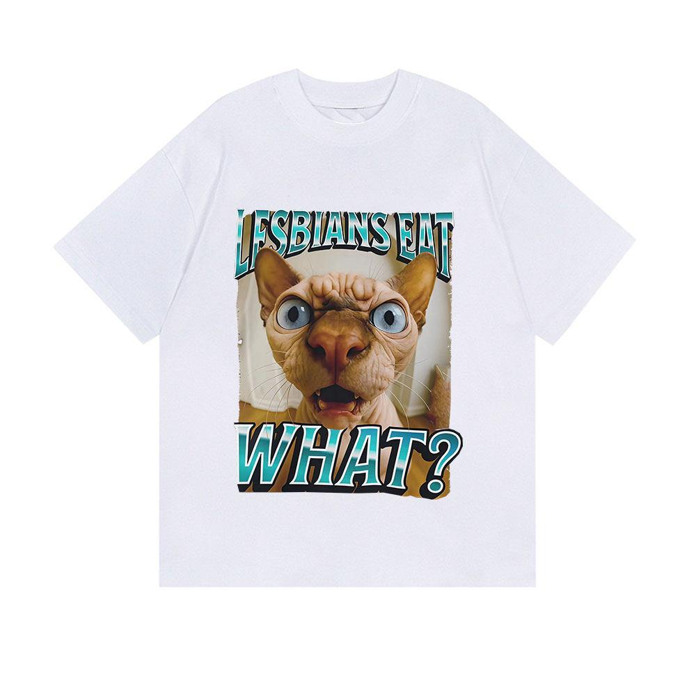 Your Feet Funny Offensive Cat Meme Bootleg for Women T-Shirt Let Me See Your Feet Funny Y2k Printed Clothing S