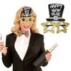 Happy New Year Glasses Party Dress-up Eyeglasses New Year Party Costume Accessories for Kids Boys Girls Christmas Party