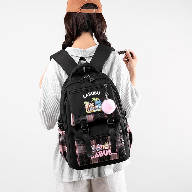 Cute Printed Backpack Large Capacity Waterproof Bookbag Boy Girl Schoolbag Women Travel Bag Kid Birthday Gift Mochila